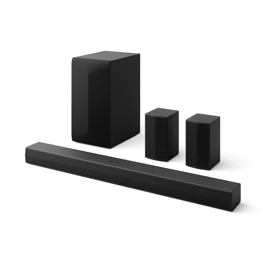 Soundbar LG S60TR, 5.1 , 440W, Kit Wireless Surround inclus, Subwoofer Wireless, HDMI, USB, Negru