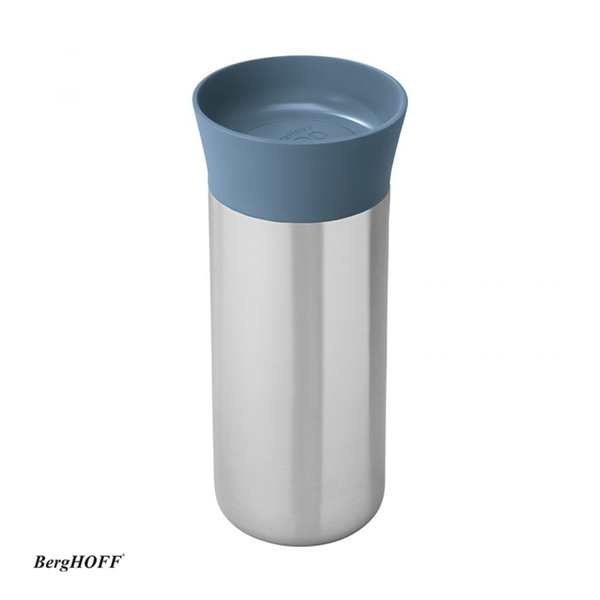 BergHOFF® Cană termică, 0.33L, 18.5cm, Oțel, Albastru/Argintiu