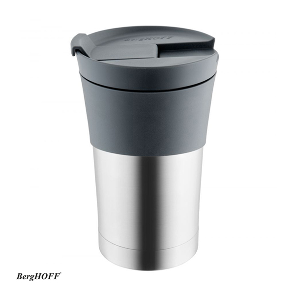 BergHOFF® Cană de calatorie, 330 ml, Oțel, Gri