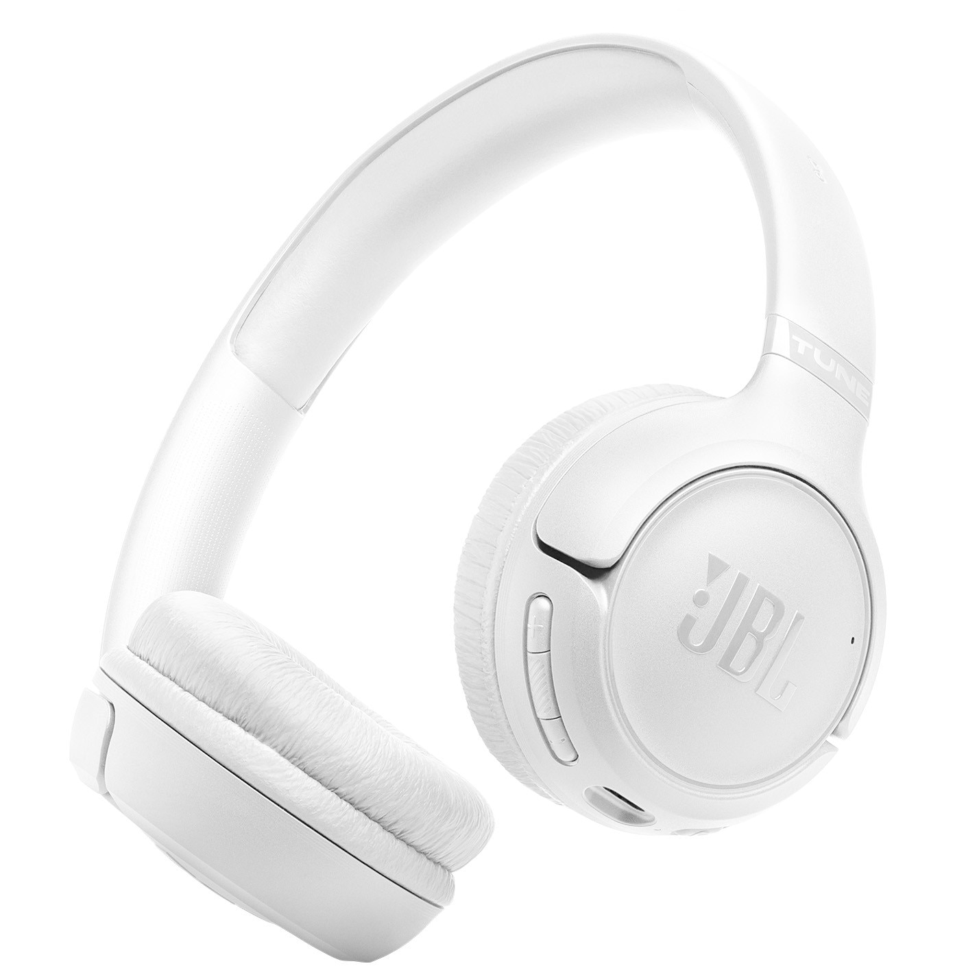 JBL Tune 530BT On-Ear Headphones, Wireless, Bluetooth 6.0, 2 microphones, Multipoint, 76 hours of battery life, White