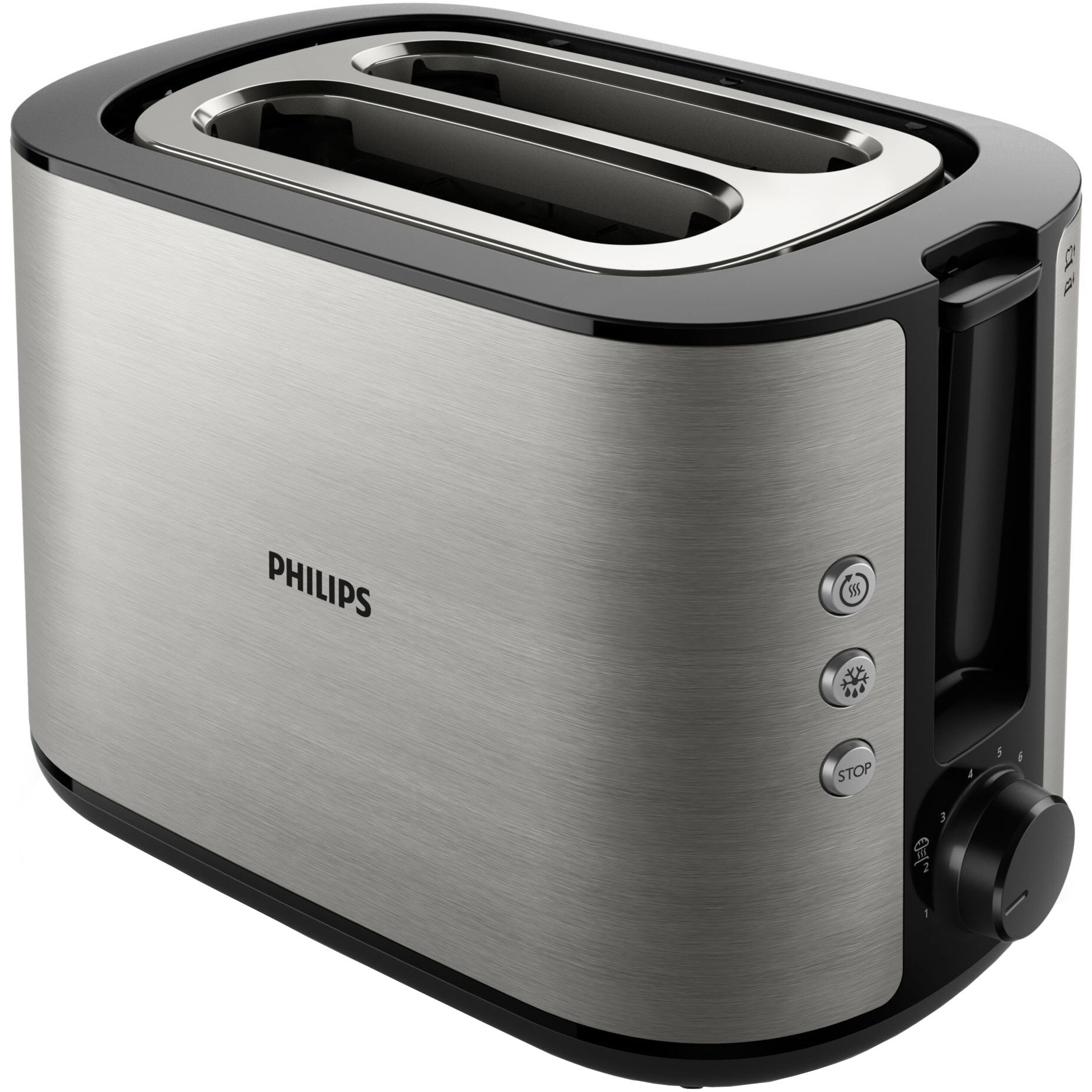Philips Viva Collection Toaster HD2650/90, 950 W, 8 browning levels, Stainless steel