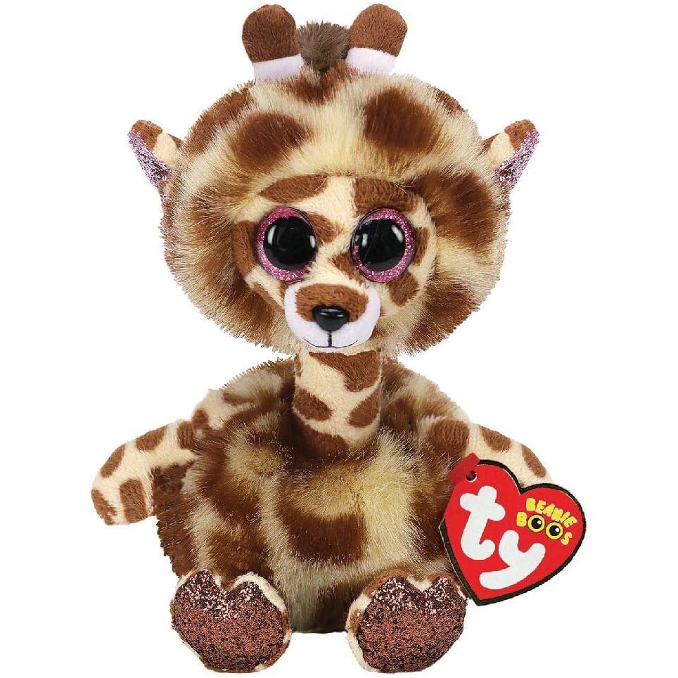 Jucarie de plus TY - Beanie Boos, Girafa cu gatul lung, 24 cm