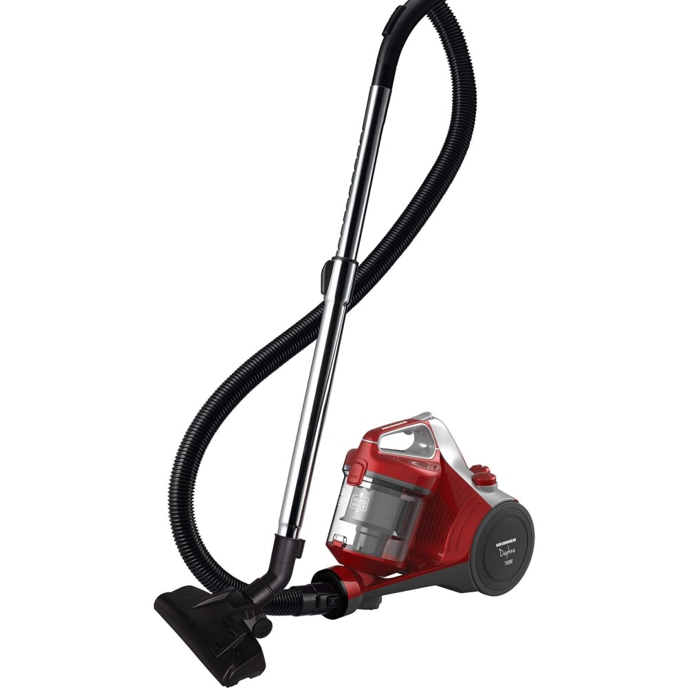 Heinner HVC-MC700RD Bagless Vacuum Cleaner, 700 W, Cyclonic Filtration, Hepa 12 Filter, Red