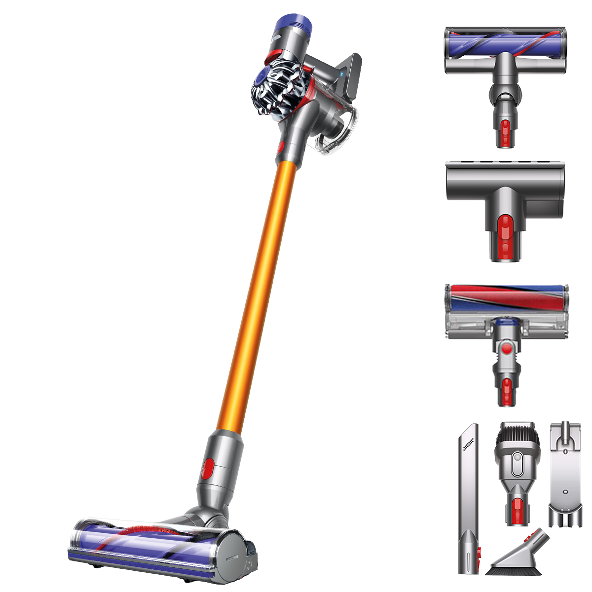 Aspirator vertical Dyson V8 Absolute, 425 W, 216 V, 054 l, autonomie 40 min, gri