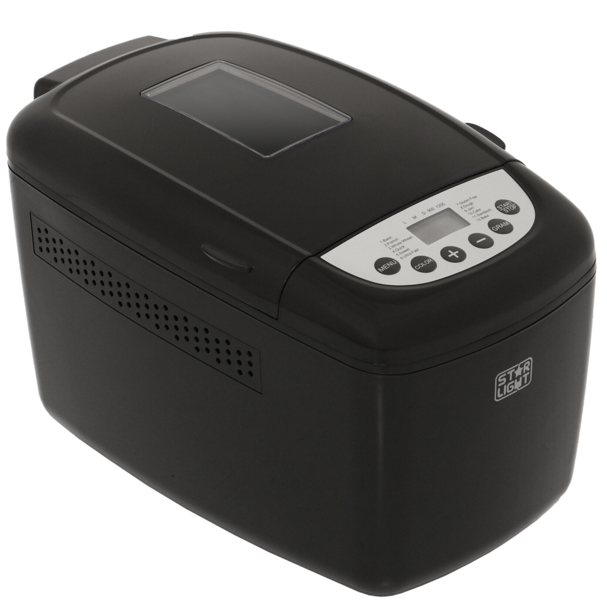 Masina de paine Star-Light MPD-800BL, 800 W, 12 programe, capacitate 1200g, negru