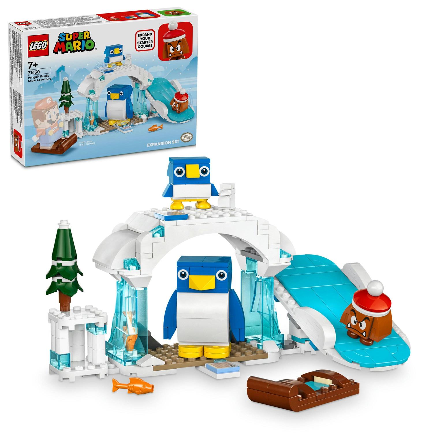 LEGO® SUPER MARIO™ - Set de extindere - Aventura in zapada a familiei Penguin 71430, 228 piese
