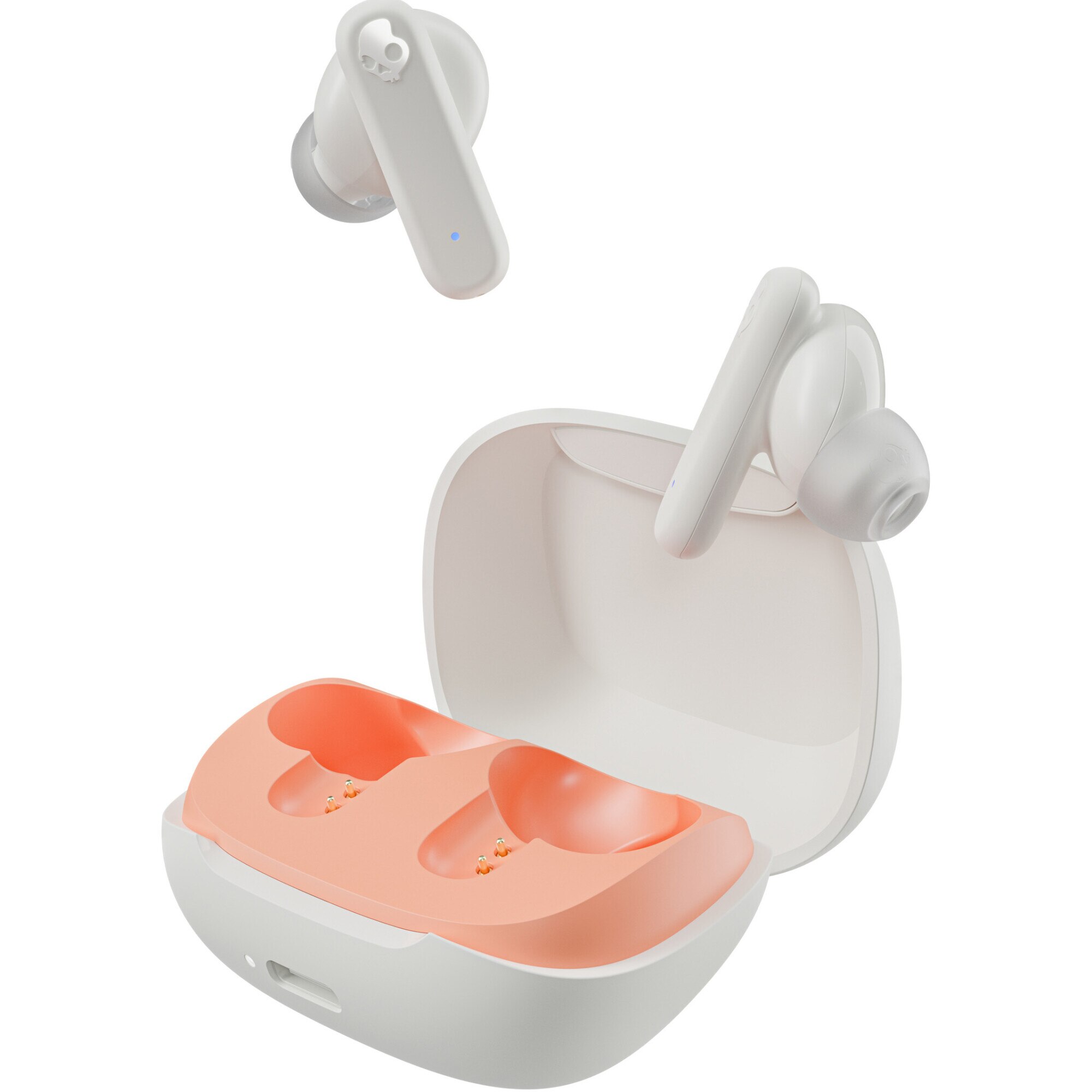 In-Ear Headphones Skullcandy Smokin Buds, True Wireless, Bluetooth, IPX4, Bone Orange