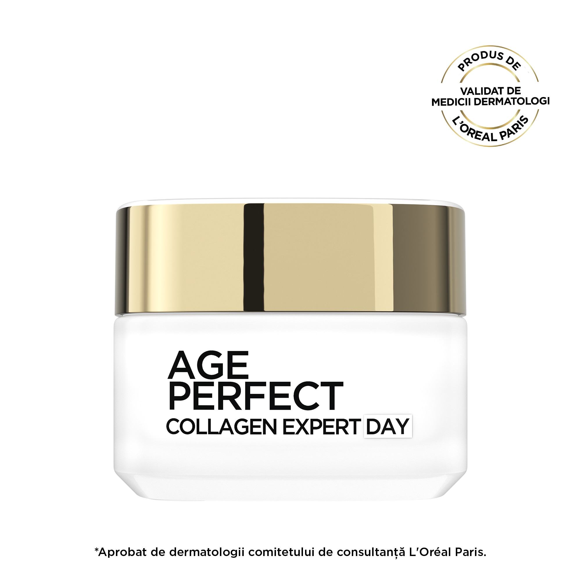 L'Oreal Paris Age Perfect Collagen Expert Day Cream, contains Collagen Micro-Peptides, restores firmness and reduces age spots, 50 ml