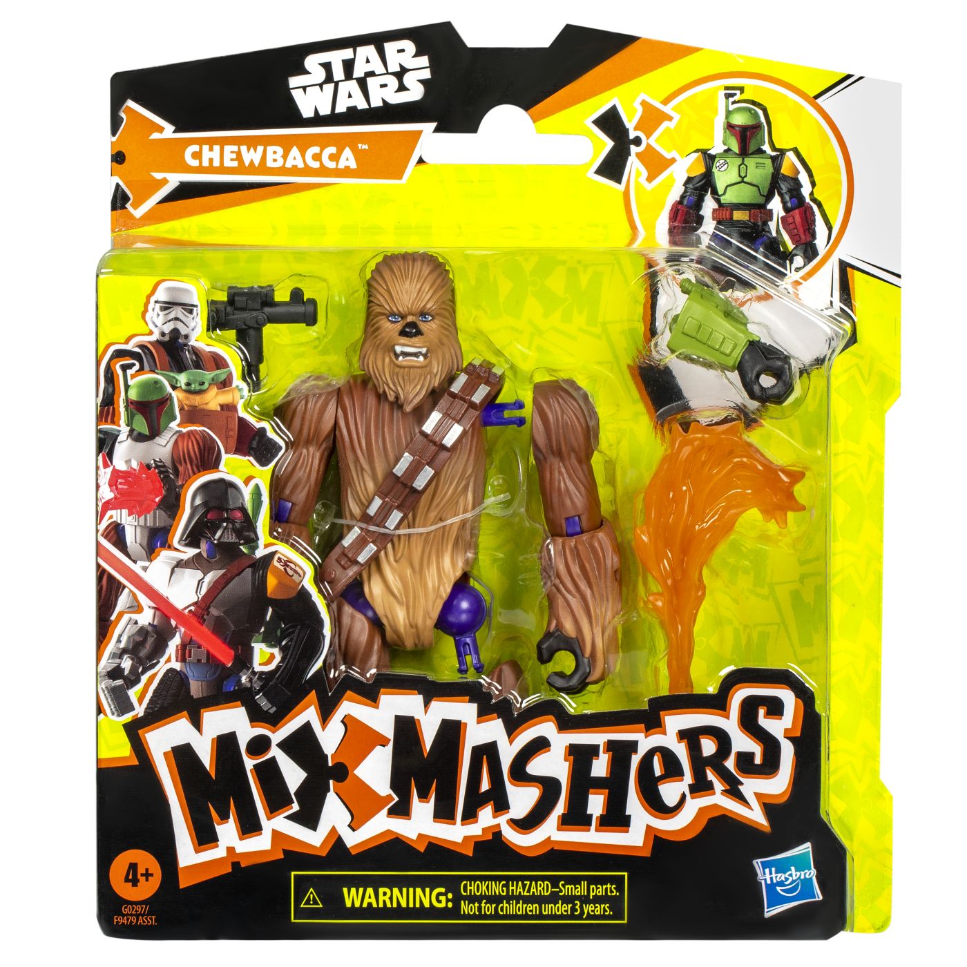 Figurina Star Wars Mix Mashers - Chewbacca, cu accesorii, 12 cm