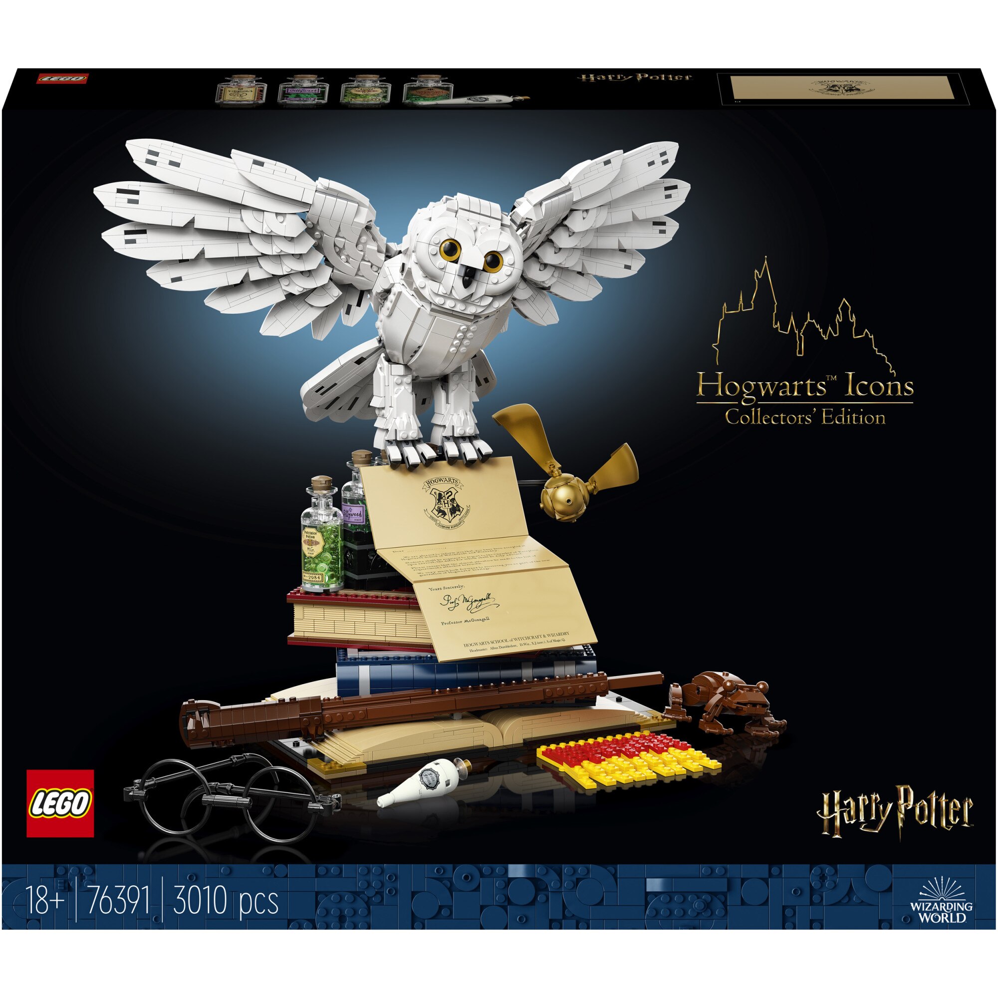 LEGO® Harry Potter - Embleme Hogwarts™ - Editie de colectie 76391, 3010 piese