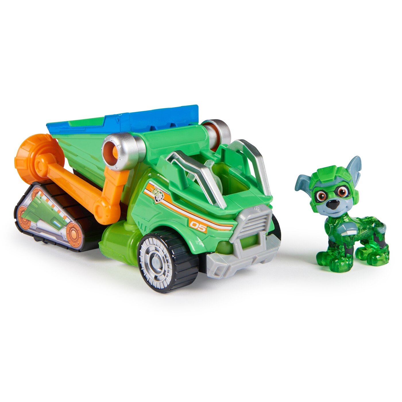 Paw Patrol The Mighty Movie - Rocky figure and vehicle set