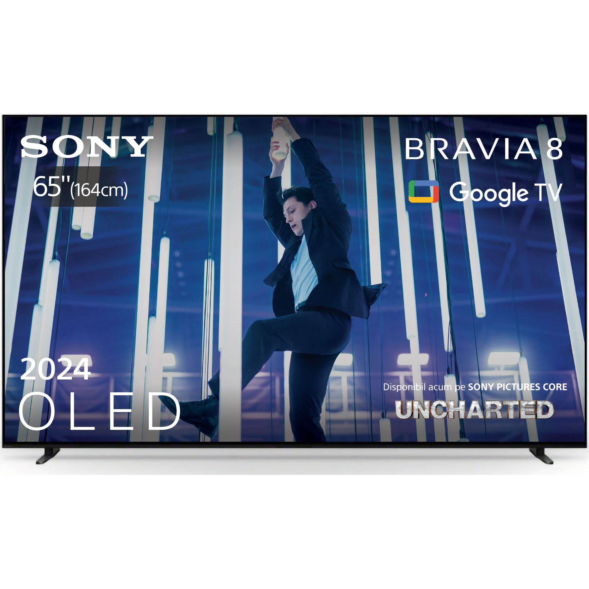 Televizor Sony BRAVIA 8 OLED 65XR80, 164 cm, Smart Google TV, 4K UHD, 100 Hz, Clasa E, 2024