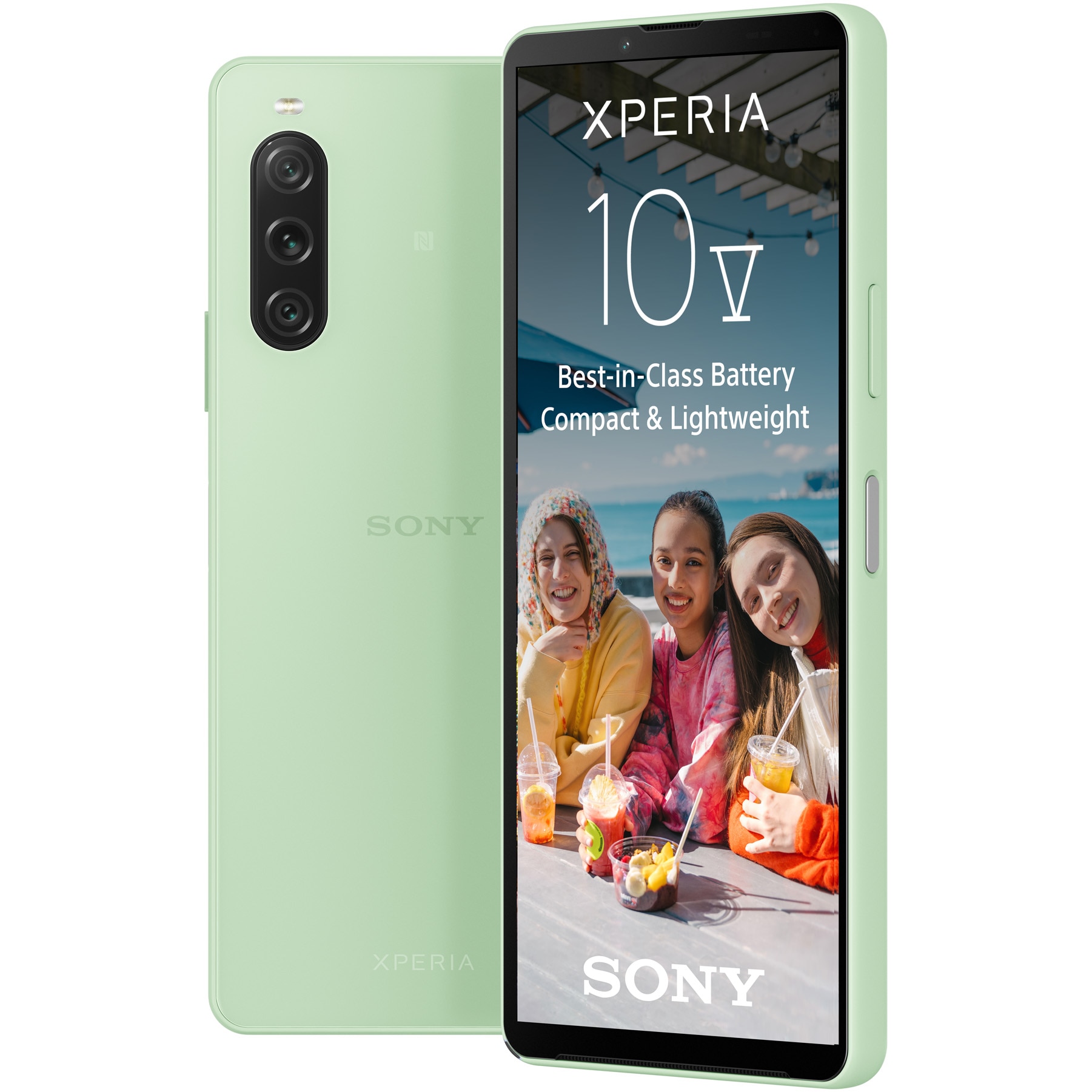 Telefon mobil Sony Xperia 10 V, Dual SIM, 6GB RAM, 128GB, 5G, Verde