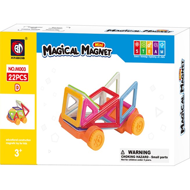 Set de constructie Mappy Magical Magnet Mini Truck, 22 piese