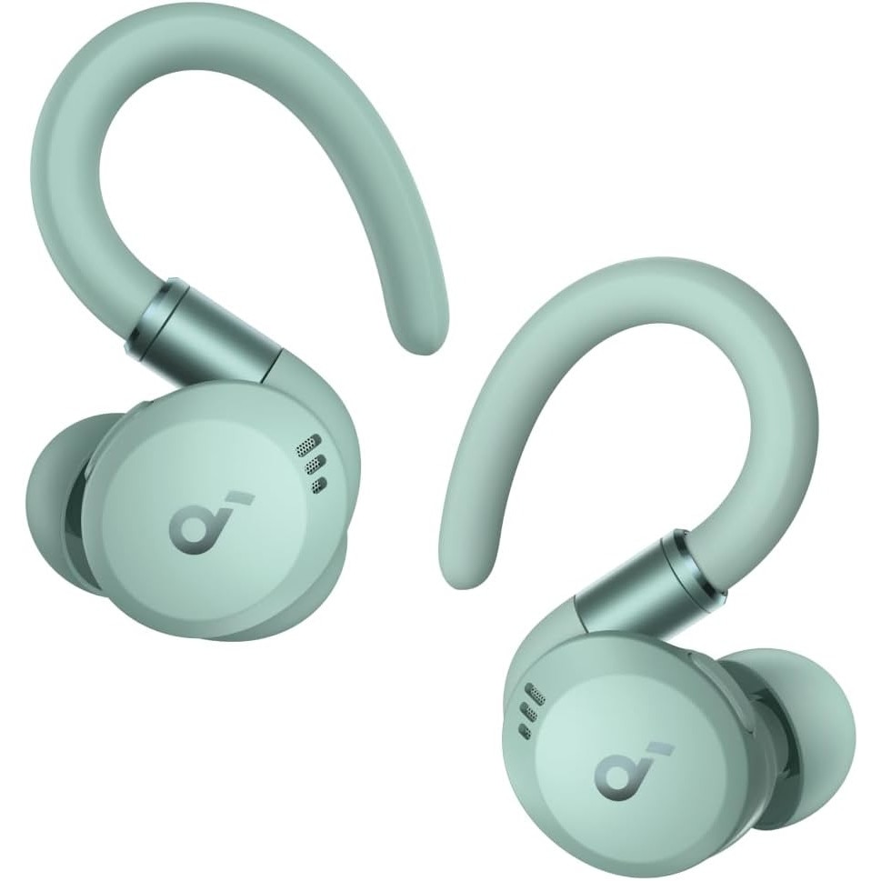 True wireless headphones Anker Soundcore Sport X20, Noise Canceling Technology, Bluetooth 5.3, IP68, Deep Bass, Green