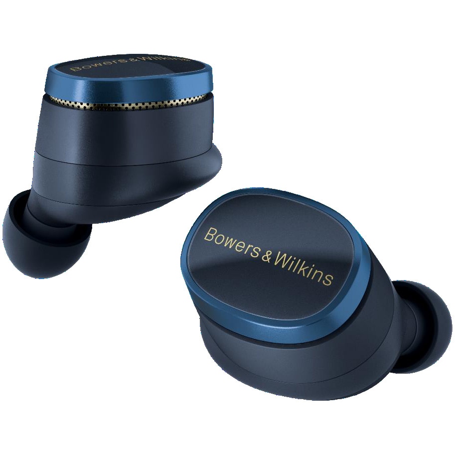 Bowers &amp; Wilkins Pi8 In-Ear Headphones, True Wireless, Bluetooth, Microphone, Midnight Blue