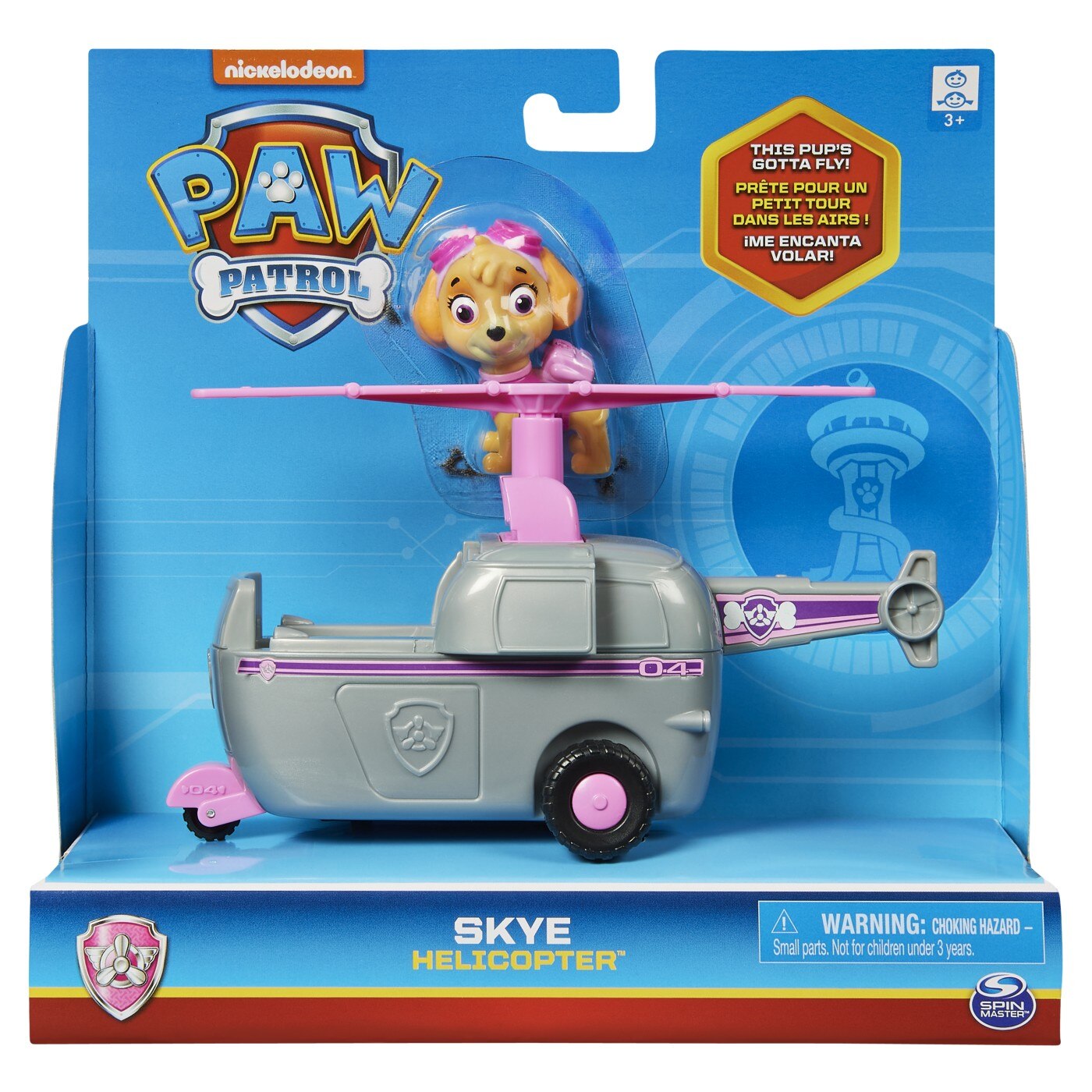 Set figurina cu vehicul Paw Patrol - Skye, Helicopter