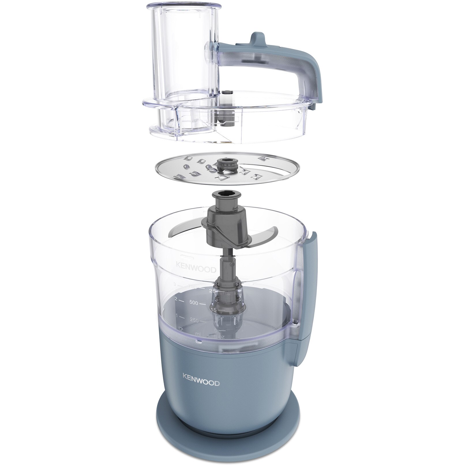 Robot de bucătărie compact KENWOOD MultiPro, 650W, 1.3L, 2 viteze, 360° Express Serve, gri