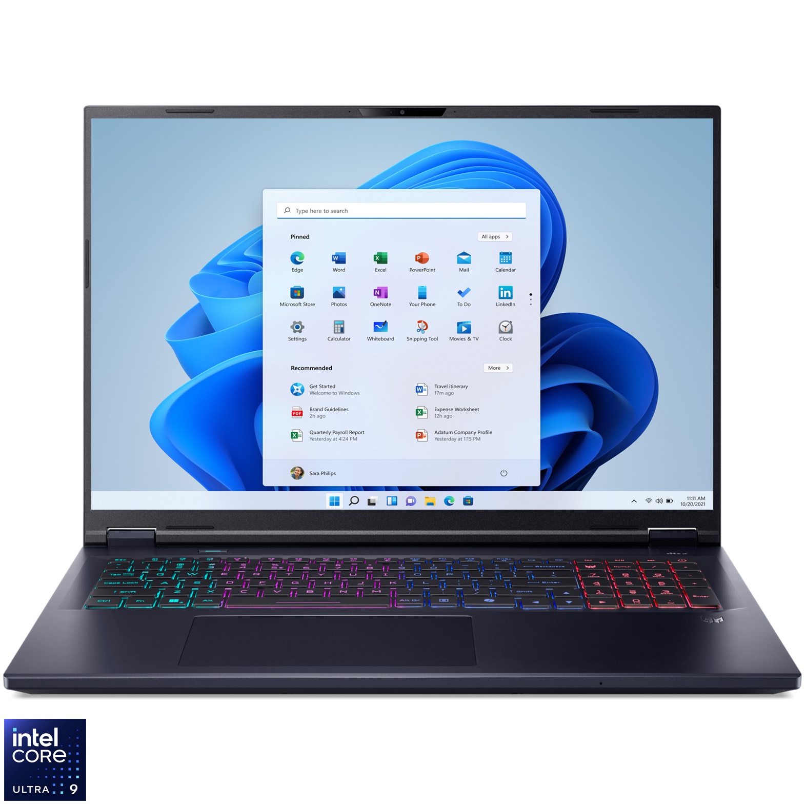 Acer Predator Helios Neo 18 AI Gaming Laptop with Intel® Core™ Ultra 9 275HX processor up to 5.4 GHz, 18", WQXGA Mini LED IPS, 250Hz, 64GB DDR5, 1TB + 1TB SSD, NVIDIA® GeForce RTX™ 5070 Ti 12GB GDDR7, Windows 11 Pro, Abyssal Black