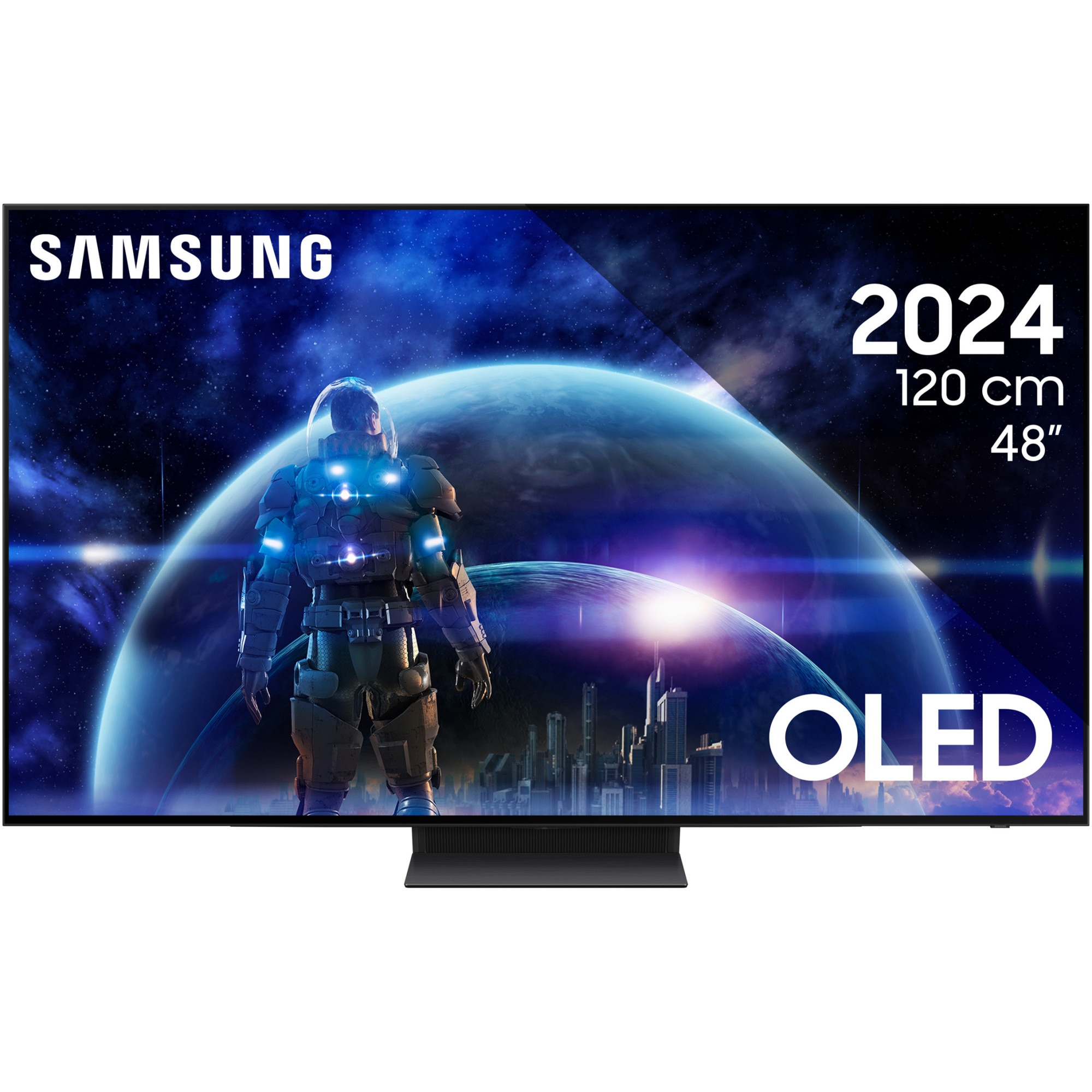 TV SAMSUNG OLED 48S90D, 120cm, Smart, 4K Ultra HD, 100Hz, Class G (Model 2024)