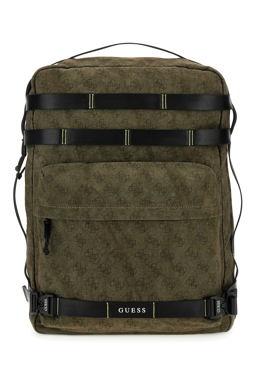 GUESS, Monogram backpack, Black, Fern green