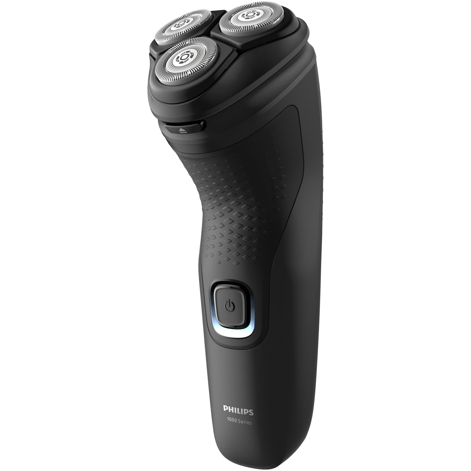 Philips Shaver Series 1000 S114100: wet/dry, cordless, 4D heads, self-sharpening blades, 40 min, protective cover.
