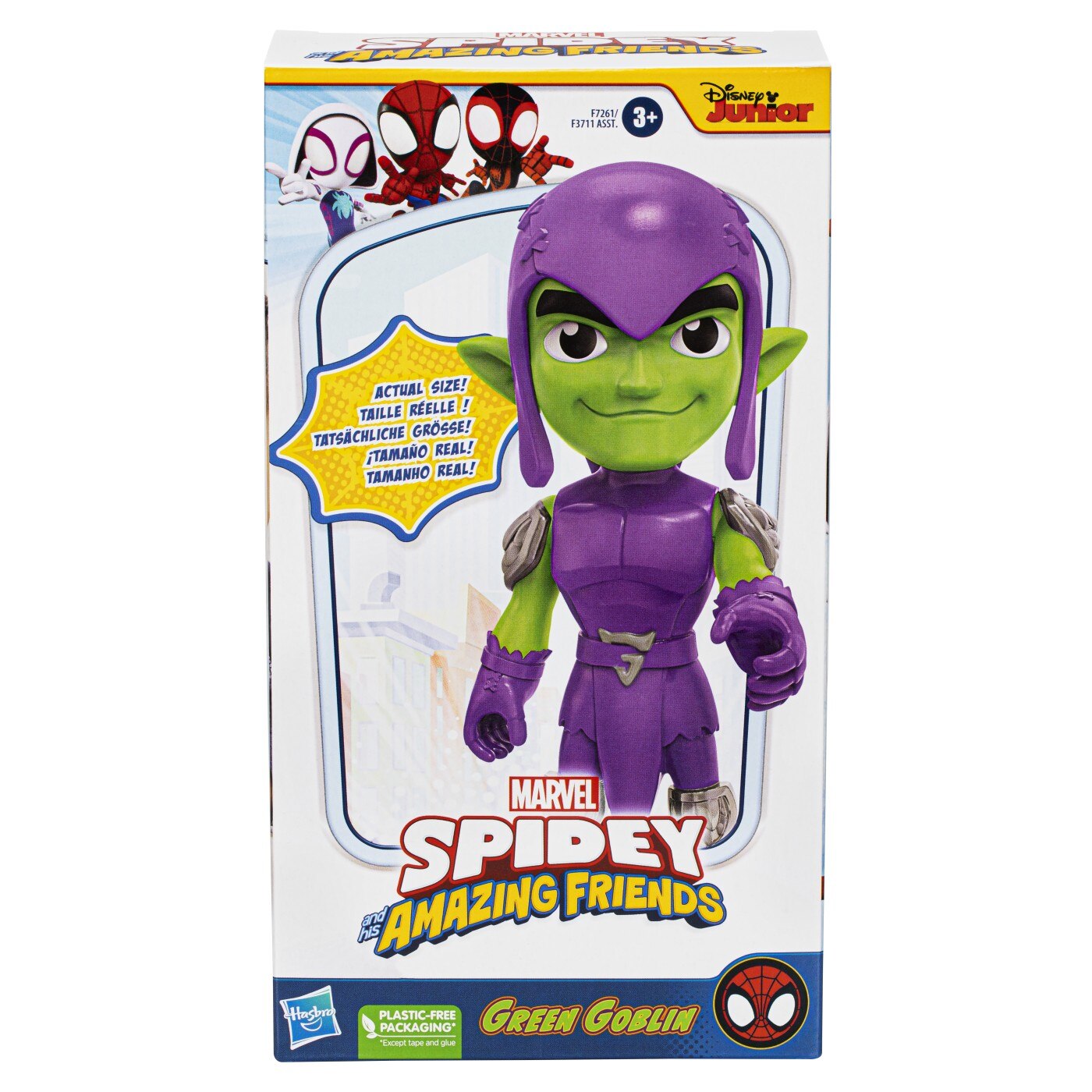 Figurina Marvel Spidey and his Amazing Friends - Green Goblin, 22.8 cm
