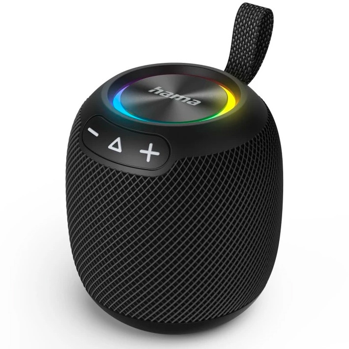 Hama Bomb 3.0 Portable Speaker, 16W, True Wireless, Bluetooth, IPX7, LED, Black