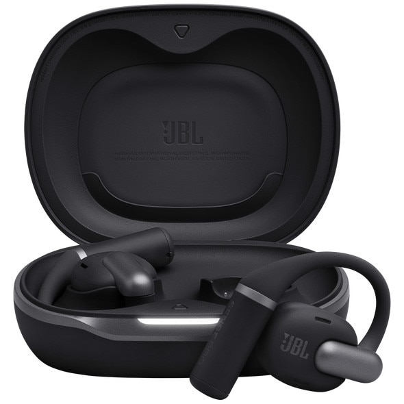 JBL Sense Pro Open-Ear Headphones, True Wireless, Bluetooth, Hi-Res Audio, 4 microphones, Multipoint, 38 hours battery life, Black