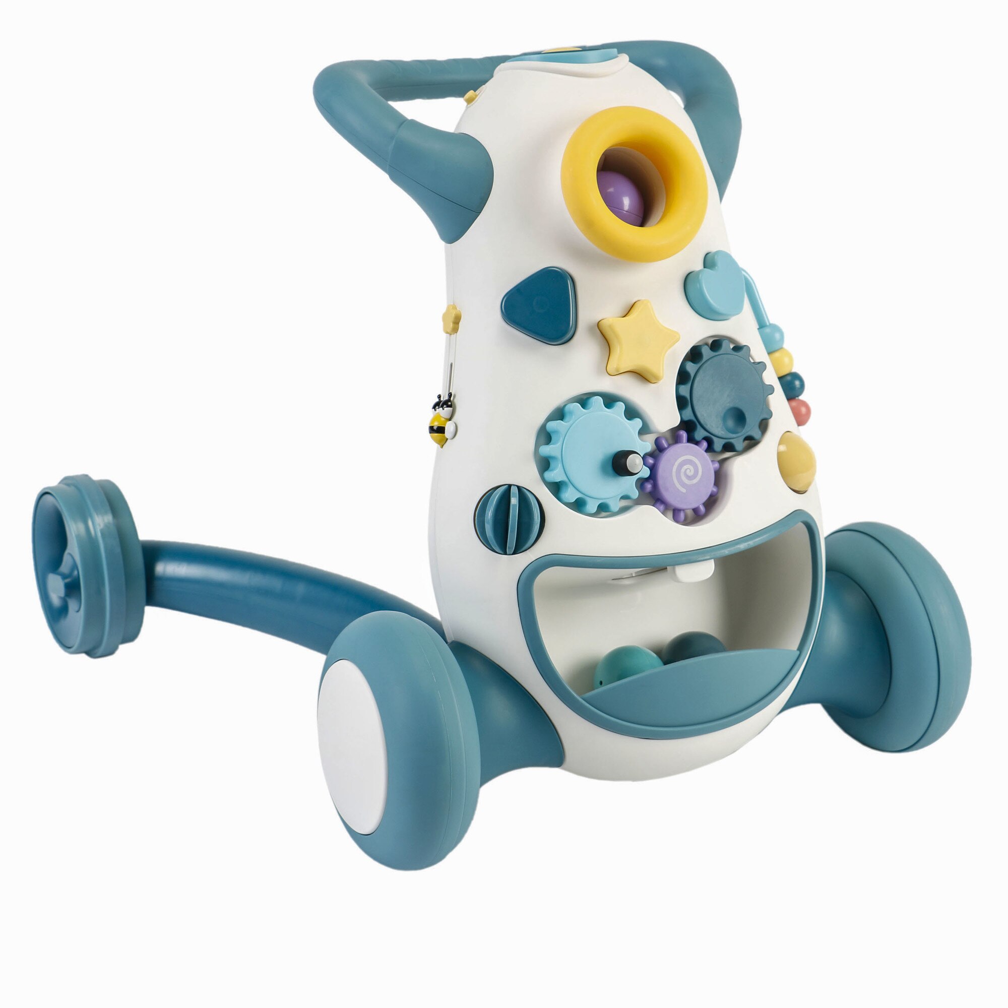 Antepremergator Mappy Smiley, Alb/Bleu