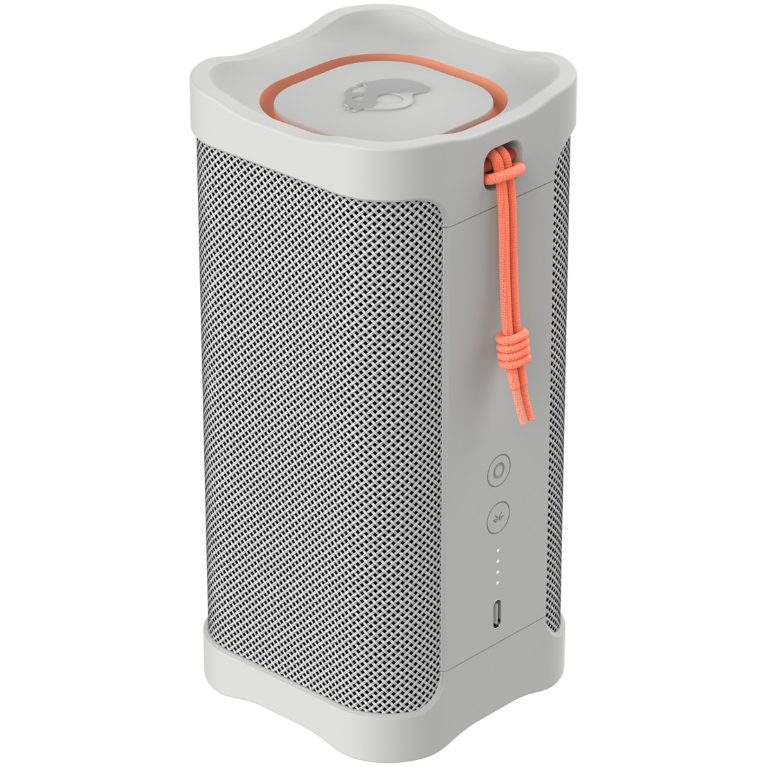 Skullcandy Terrain XL Portable Speaker, Bluetooth 5.3, IPX7, 18-hour battery life, Bone/Orange