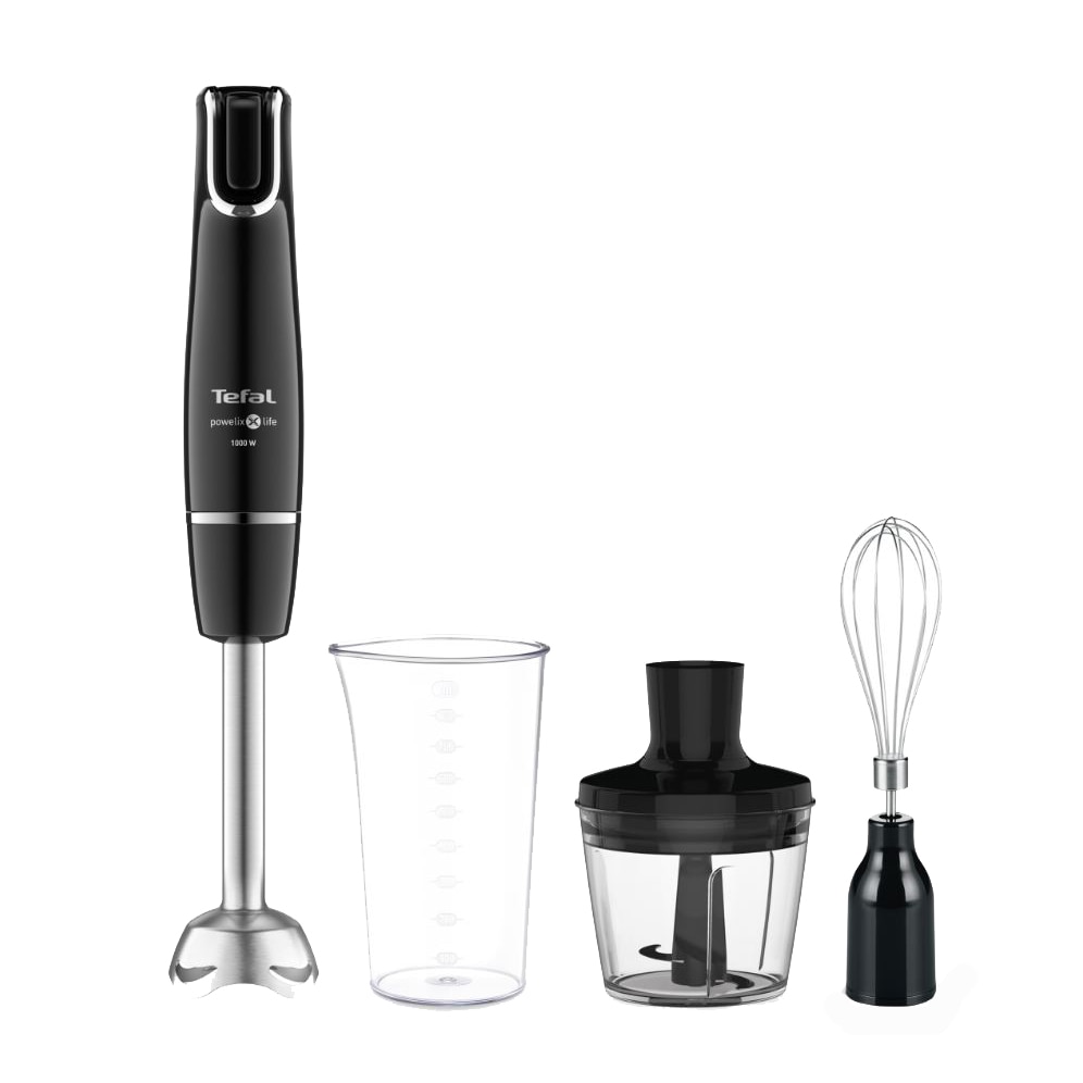 Tefal InfinyForce 3 in 1 vertical mixer HB943838, 1000W, 500ml chopper, 800ml glass, whisk, speed control