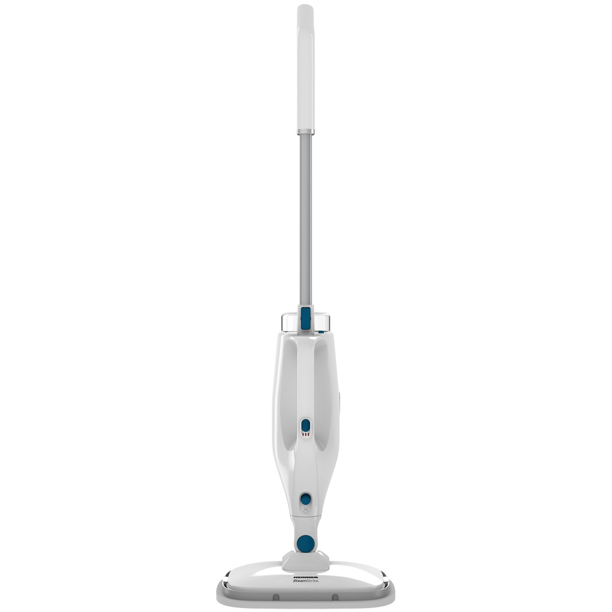 Heinner SteamStrike 1400W mop, 420 ml tank, 15s heating, white, 2 cloths included