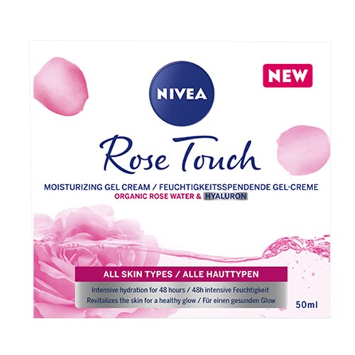 Crema de zi Nivea Rose Touch cu apa de trandafiri, 50 ml