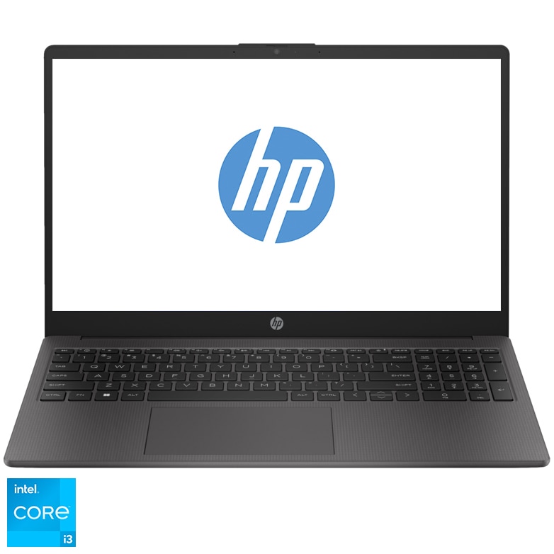 Laptop HP 250 G10 cu procesor Intel® Core™ i3-1315U pana la 4.5GHz, 15.6'', Full HD, IPS, 16GB DDR4 RAM, 512GB SSD, Intel® UHD Graphics, Free DOS, Dark ash silver