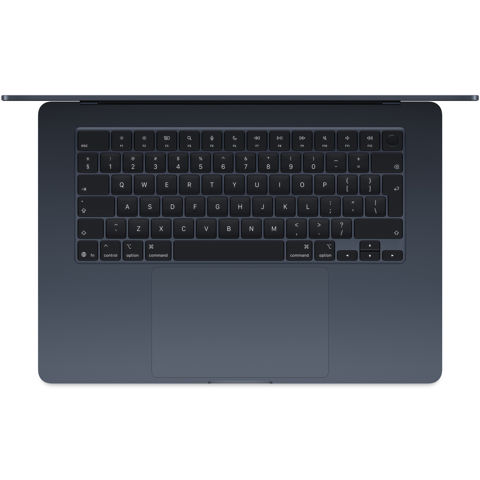 Laptop Apple MacBook Air 15", cu procesor Apple M4, 10 nuclee CPU si 10 nuclee GPU, 16GB RAM, 512GB, Midnight, Tastatura Internationala, Manual RO