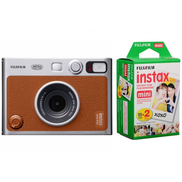 Fujifilm Mini Evo Brown instant camera + Mini Film 2x10