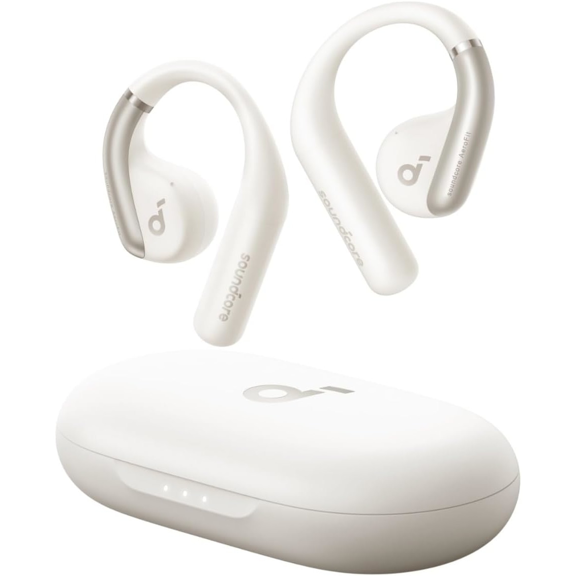 Anker SoundCore AeroFit True Wireless Headphones, IPX7, 42H Autonomy, Bluetooth 5.3, White