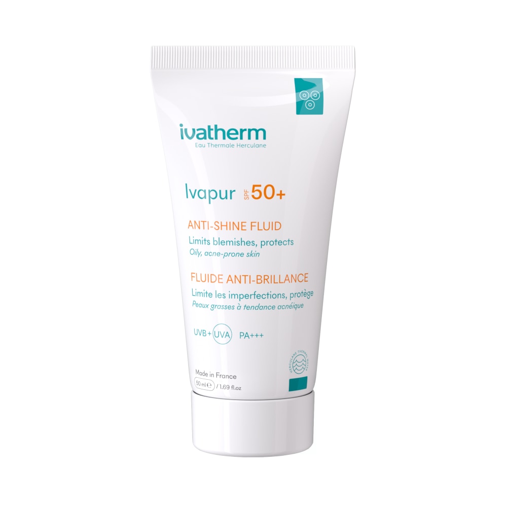 Ivapur Ivatherm anti-shine fluid cream with SPF50+, 50 ml