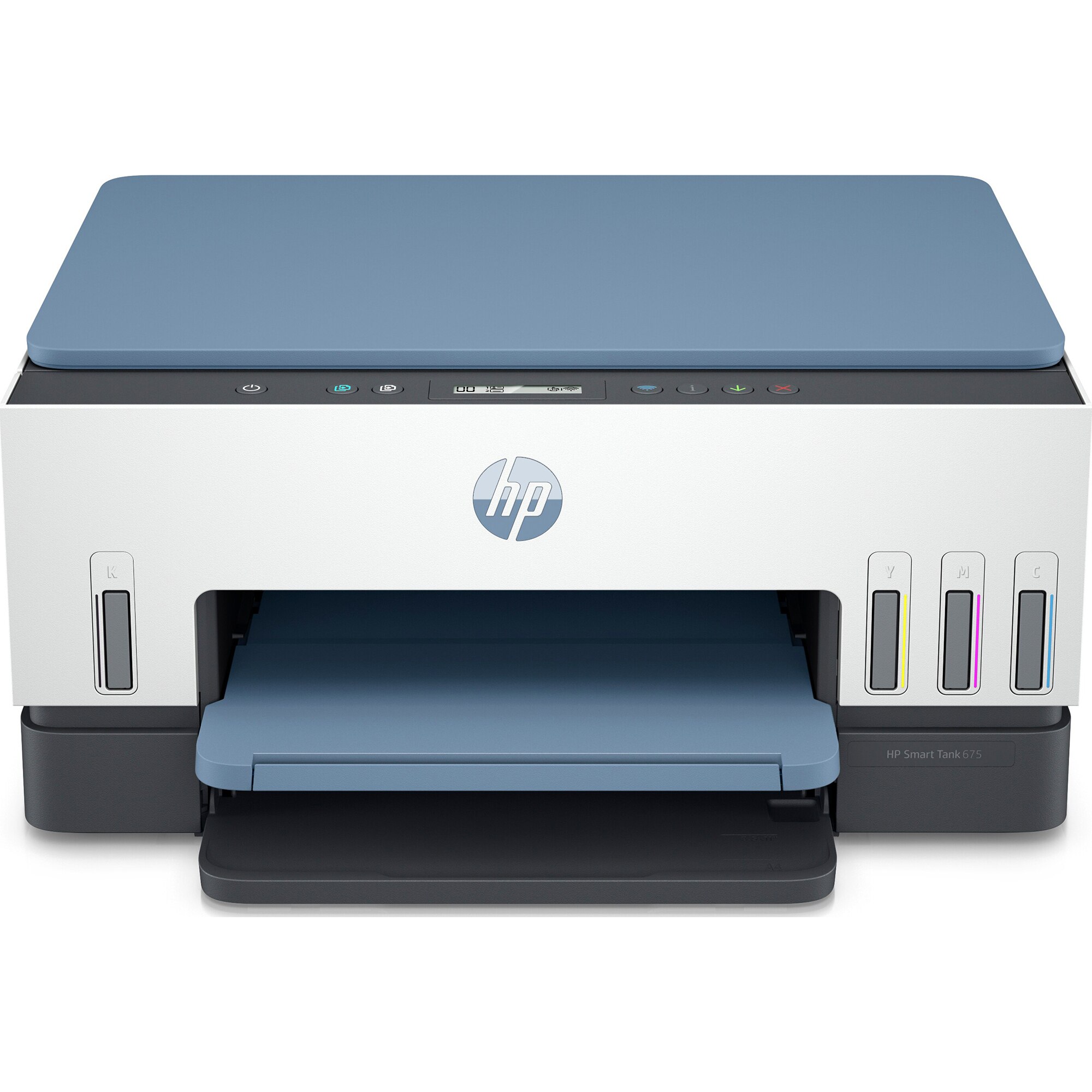 Multifunctional inkjet color CISS HP Smart Tank 675, Wireless, Duplex, A4, Dark Surf Blue