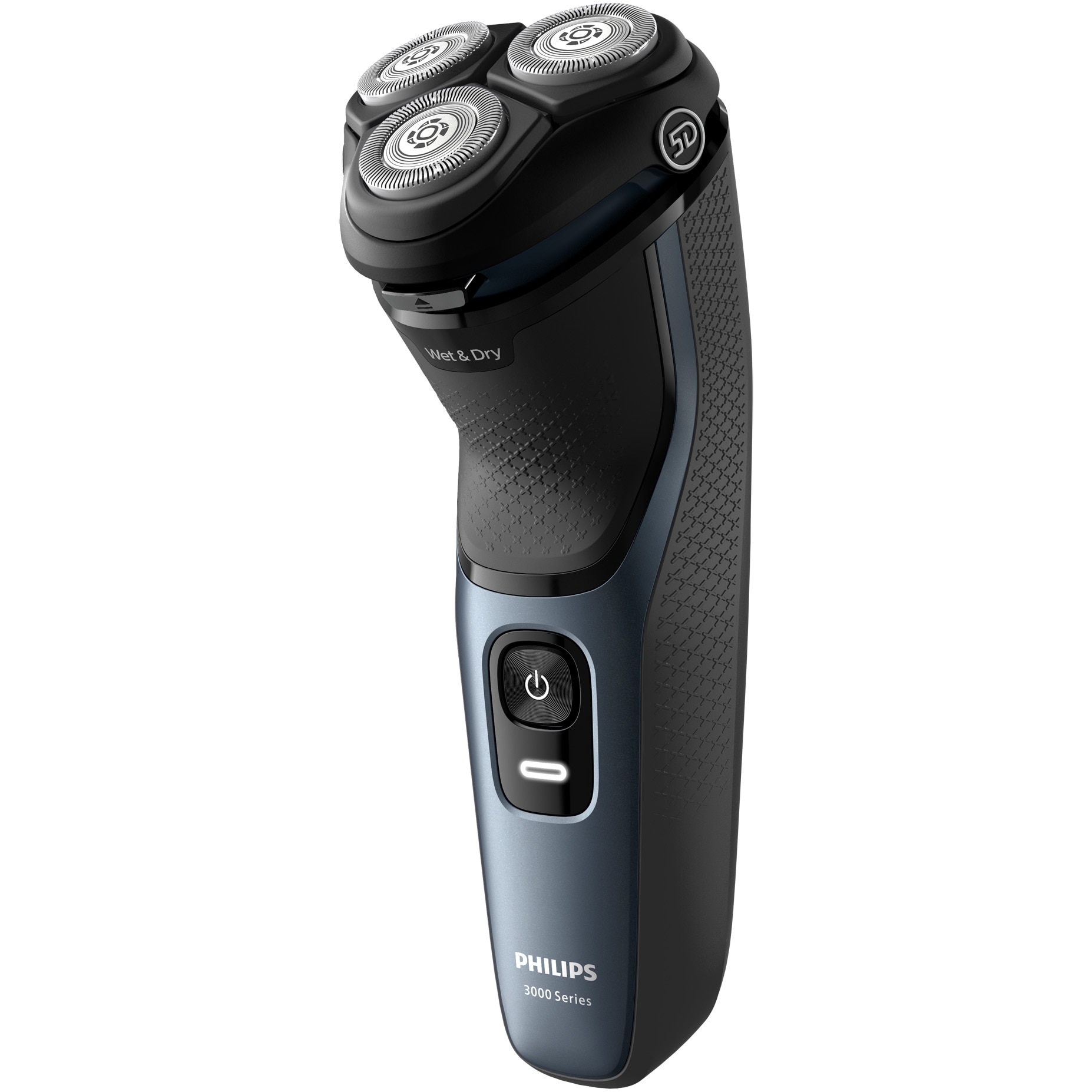 Philips Shaver Series 3000 S314400, wet/dry, cordless, 5D swivel heads, self-sharpening blades, 60 min, deep blue