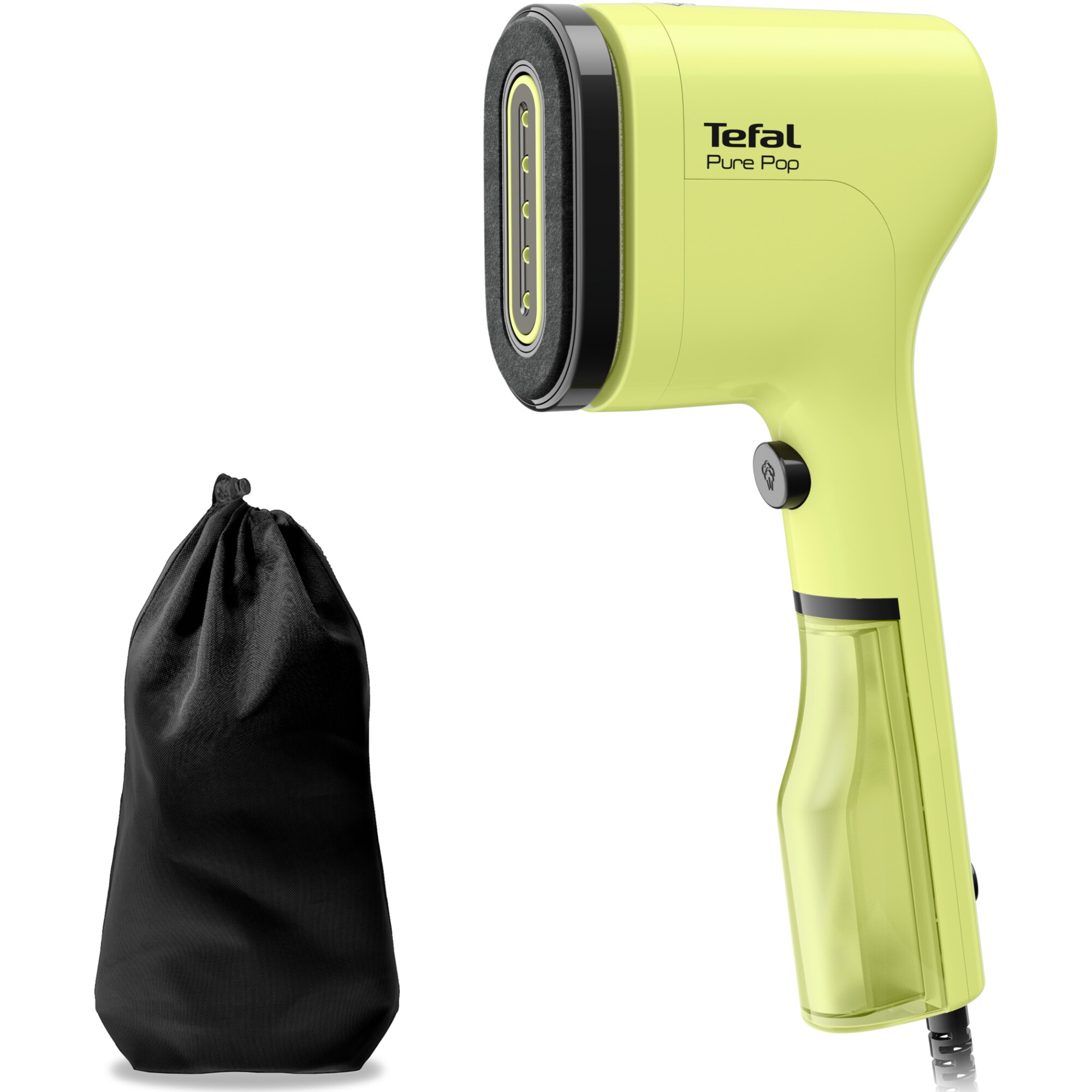 Tefal Pure Pop DT2025E1 vertical iron, 1300W, steam 20g/min, 70 ml, heating 15s, yellow