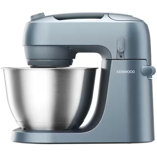 Kenwood Go KZM35.000GY food processor, 800W, 4L stainless steel bowl, metal housing, 6 speed settings + Turbo, 3 pastry accessories, measuring spoon, blue