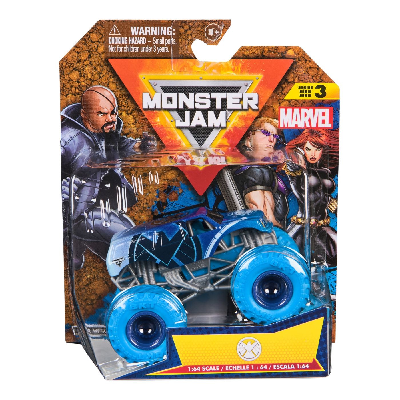 Masinuta Monster Jam Marvel - Shield, 1:64