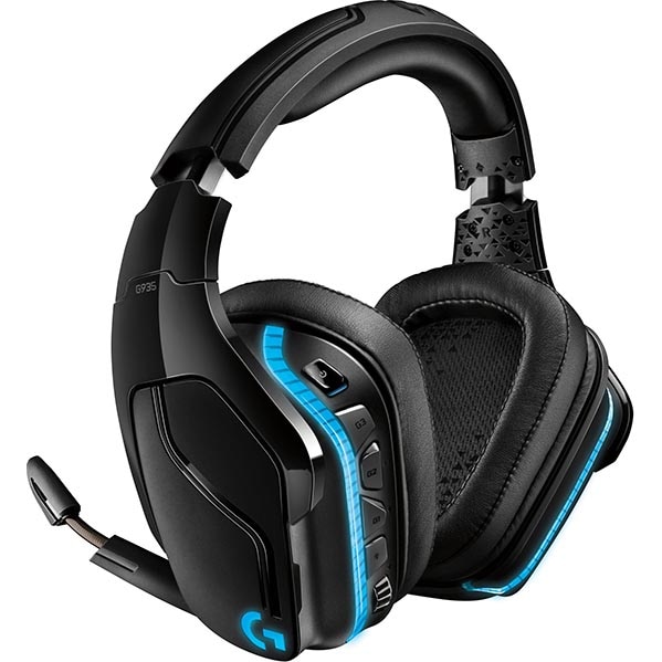 Logitech G935 RGB Lightsync wireless gaming headset, surround 7.1, multiplatform, Black