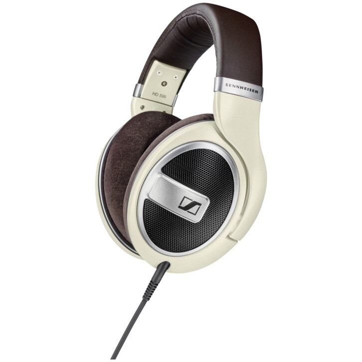Casti over ear Sennheiser HD 599, cu fir, Beige/Brown