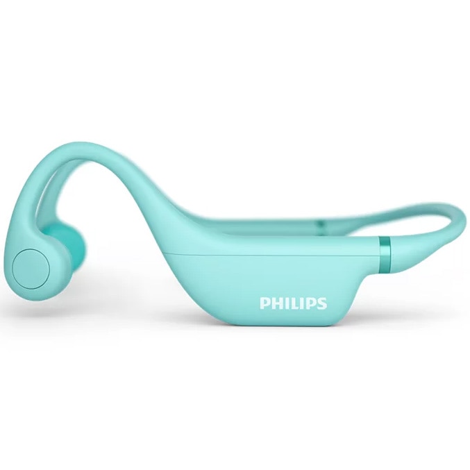 Philips TAK4607GR/00 Kids Headphones, Bone Conduction, Bluetooth, Waterproof, Green
