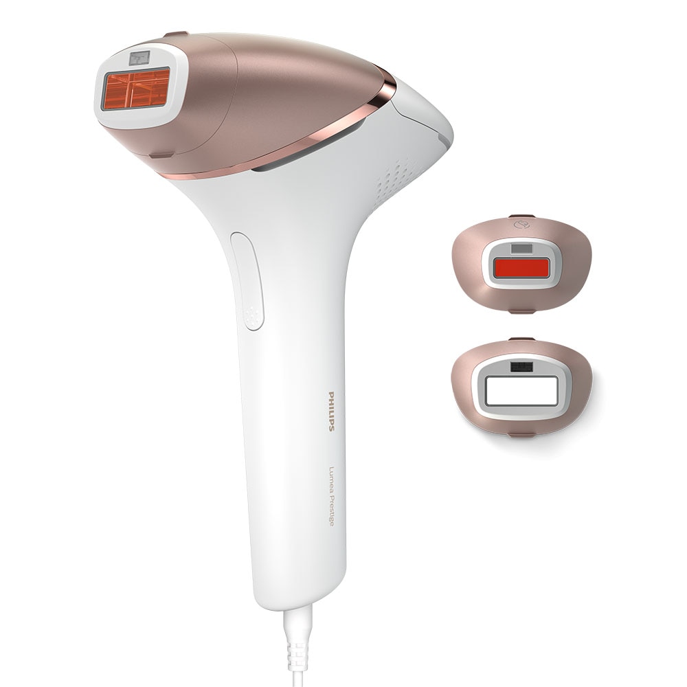 Philips Lumea Series 8000 IPL epilator, Smartskin sensor, SenseIQ tech, app connection, 450,000 pulses, face/body accessory
