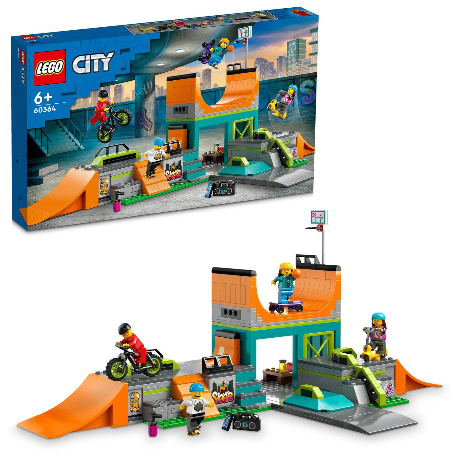 LEGO® City - Parc pentru skateboard 60364, 454 piese