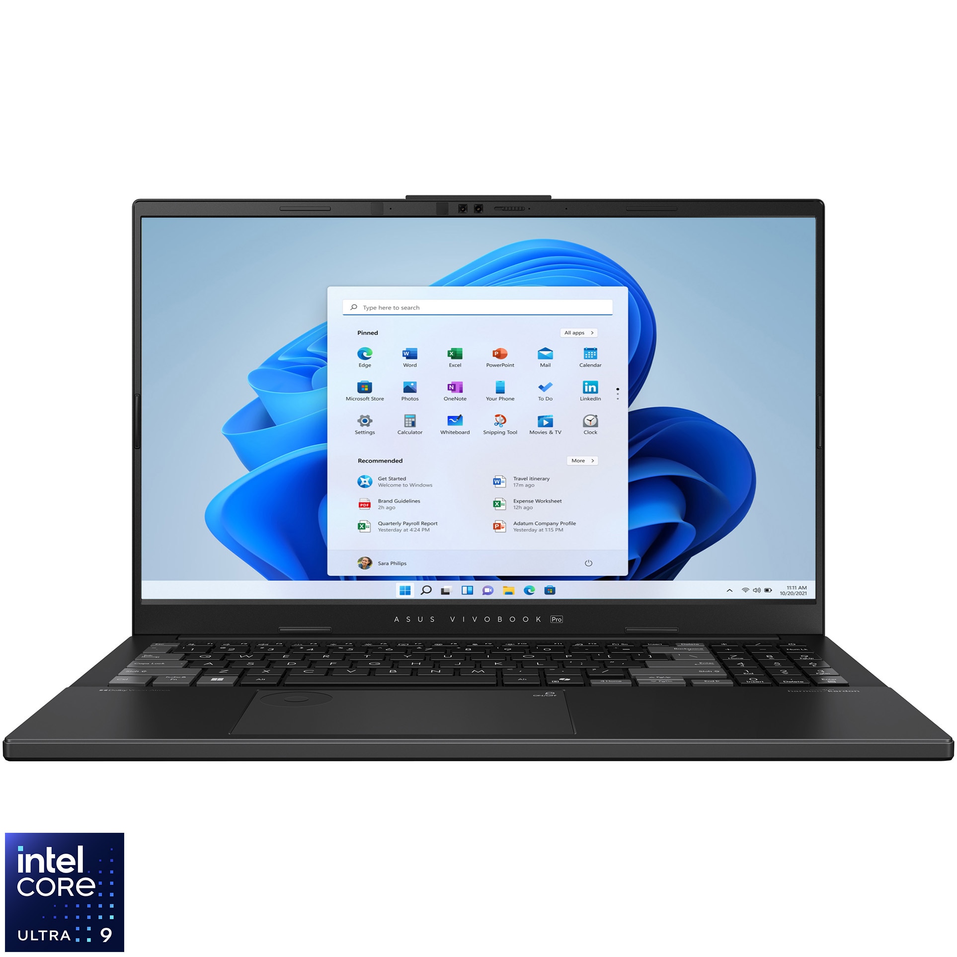 Laptop ASUS Vivobook Pro 15 OLED cu procesor Intel® Core™ Ultra 9 285H pana la 5.4Ghz, 15.6'', 3K, OLED, 120Hz, 24GB DDR5 RAM, 1TB SSD, NVIDIA® GeForce RTX™ 4050 6GB GDDR6, Windows 11 Pro, Earl Gray